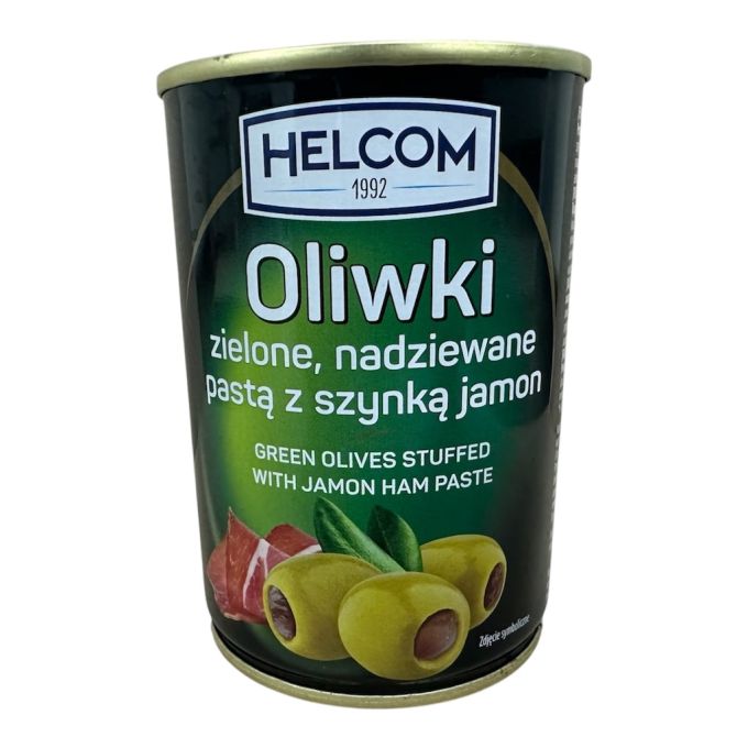 Оливки фаршировані з пастою хамоном 280гр Helcom