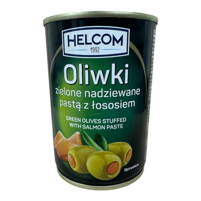 Оливки фаршеровані лососем 280г Helcom